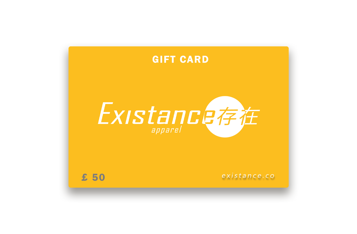 Existance.co gift card