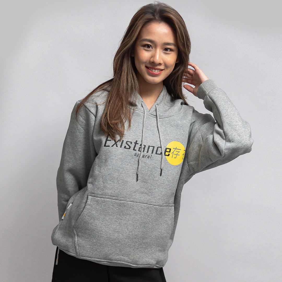 Grey sherpa lining unisex hoodie