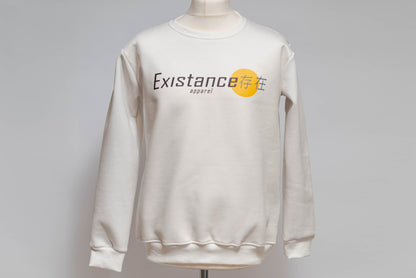 White crewneck sweatshirt (unisex)